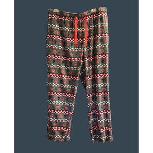 WONDERSHOP- MENS GREY/RED/GREEN ELASTIC WAIST PULLOVER PAJAMA PANTS SIZE X-LARGE